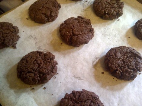 Chocolate mint cookies