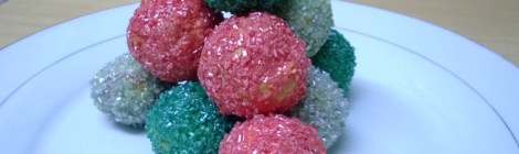 Christmas bauble cake pops