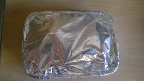 peppers covered in foil