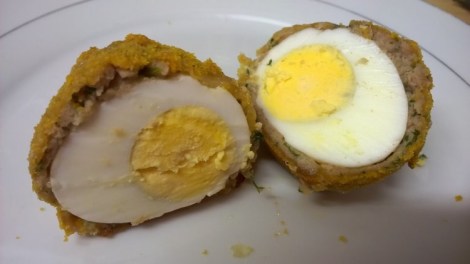 Scotch egg cut