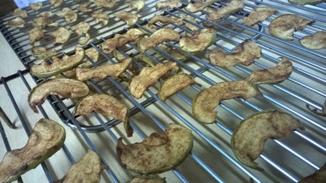 Apple crisps rack
