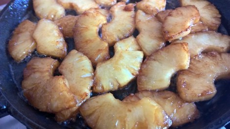 Caramelised pineapple