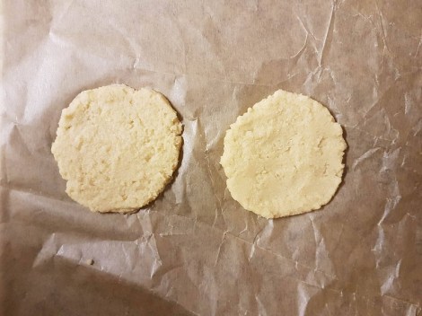 Raw coconut flat bread